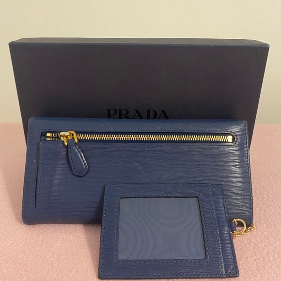 Authentic Prada wallet Blue - Picture 3 of 8